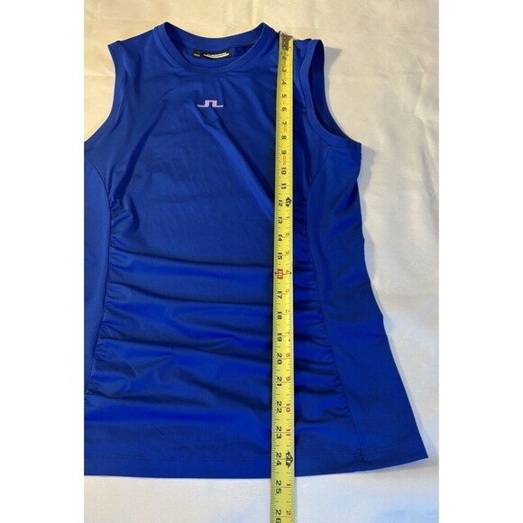 J. LINDEBERG Hanna Top Women Medium Surf Web Blue Sleeveless Tank Golf Active - Picture 10 of 10